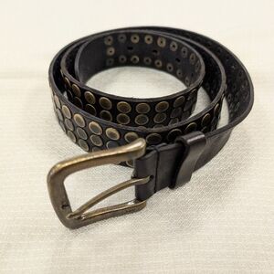 John Varvartos Star USA Studded Leather Belt 38/95